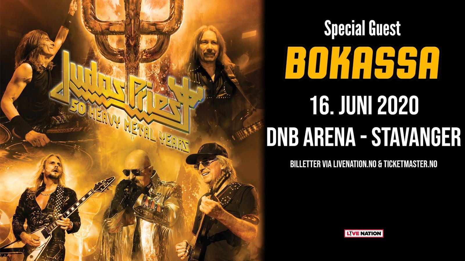 Bokassa support for Judas Priest i DNB Arena i Stavanger
