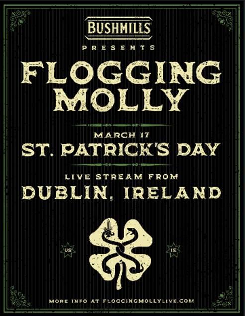 FLOGGING MOLLY Live from Dublin on St Patrick’s day