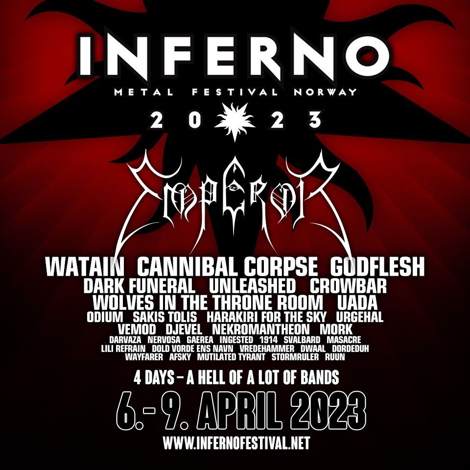EMPEROR til Inferno Metal Festival 2023