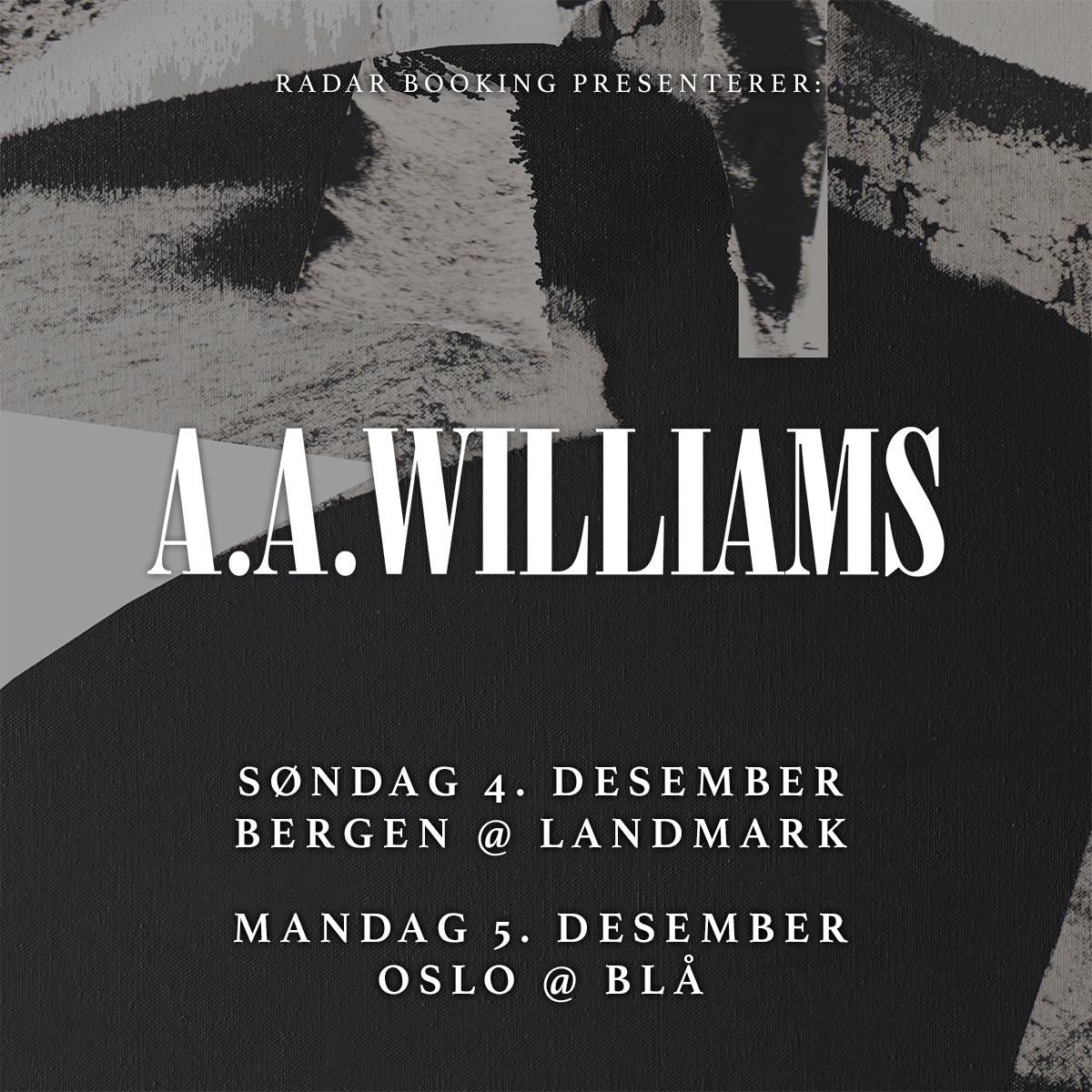 A.A. WILLIAMS + KARIN PARK – spiller i Oslo og Bergen