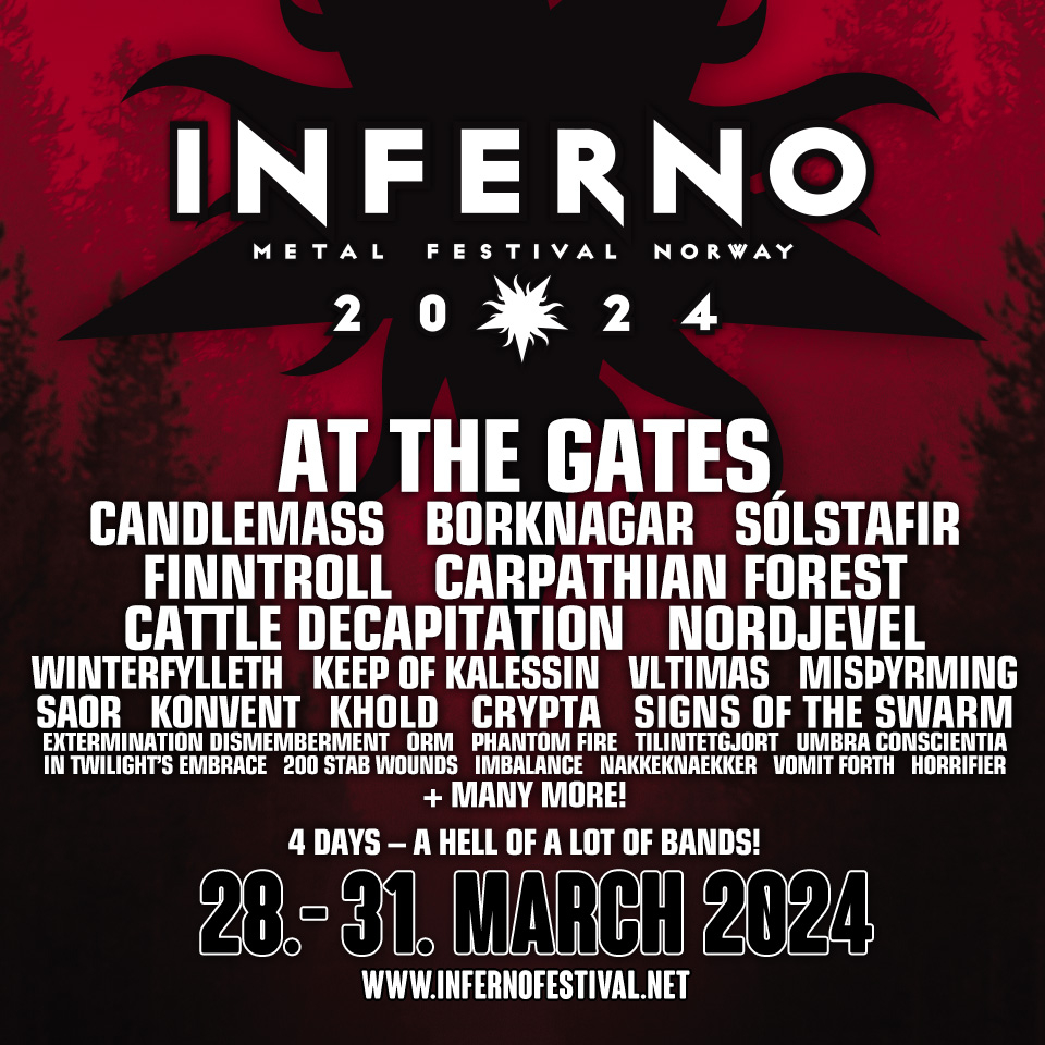 INFERNO 2024 – CANDLEMASS, NORDJEVEL OG IN TWILIGHT’S EMBRACEINFERNO 2024 –