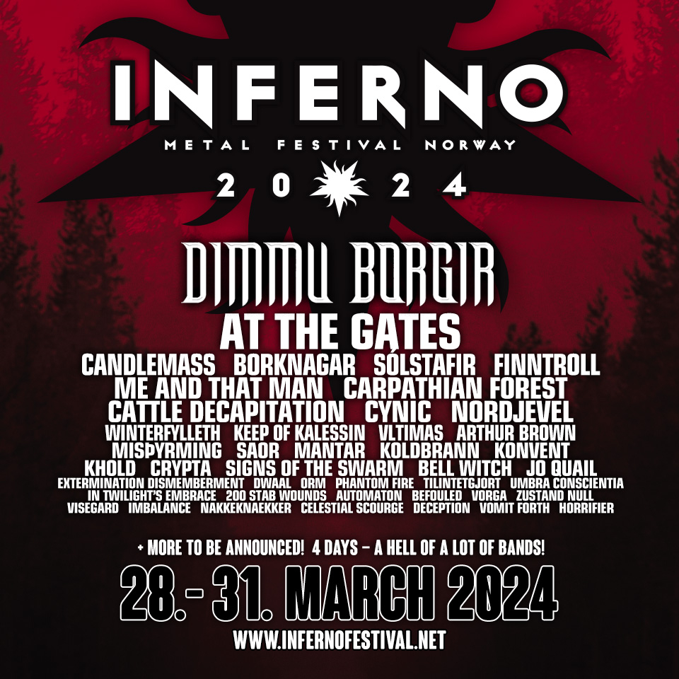INFERNO METAL FESTIVAL 2024 – CYNIC og flere andre band