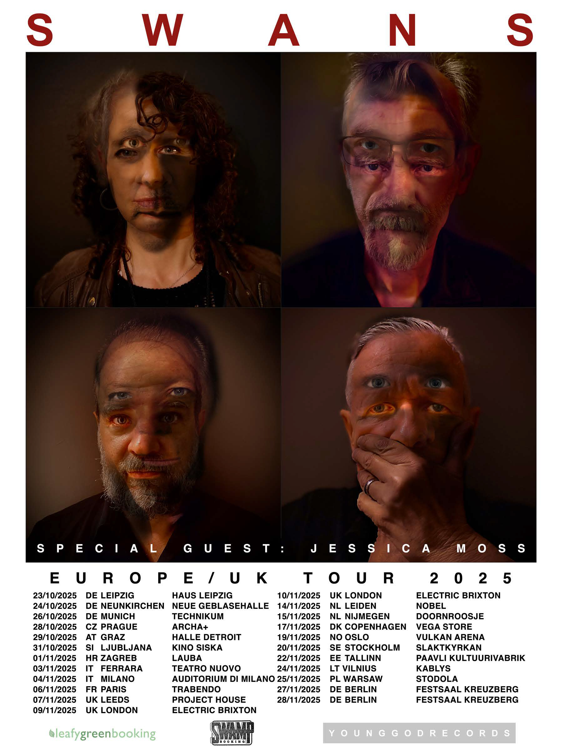 SWANS – spiller på Vulkan Arena i Oslo